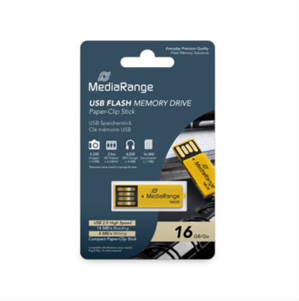 Mediarange USB 16GB Paper-clip stick 2.0