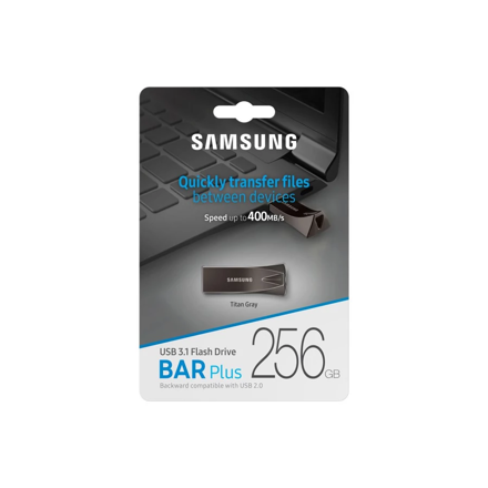 SAMSUNG BAR PLUS USB pendrive 256GB USB 3.1 Titan Gray 300MB/s