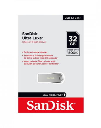 SANDISK USB ULTRA LUXE USB flash disk 3.1 32GB (150MB/s)