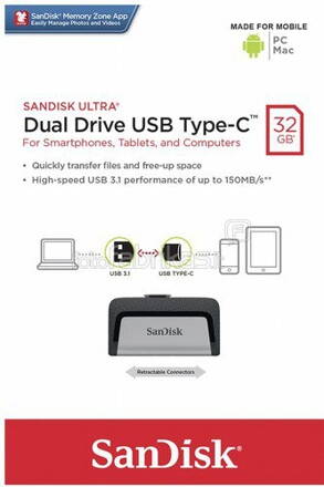 Sandisk USB 32GB Ultra Dual Type C