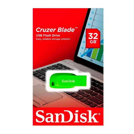 SanDisk Cruzer BLADE 32GB USB 2.0 flashdisk GREEN