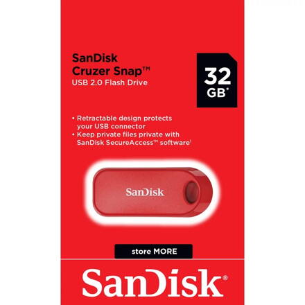Sandisk Cruzer Snap 2.0 Global 32 GB red