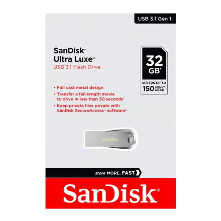 SANDISK USB ULTRA LUXE USB flash disk 3.1 32GB (150MB/s)