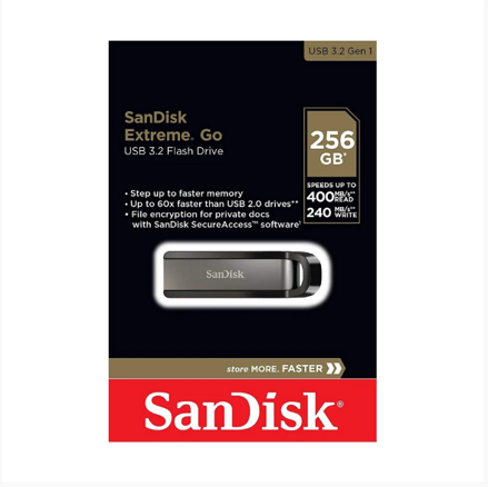 SanDisk Ultra Extreme Go 256 GB 3.2 USB, 400 MB/s