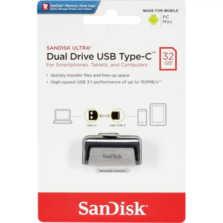 Sandisk USB 32GB Ultra Dual Type C